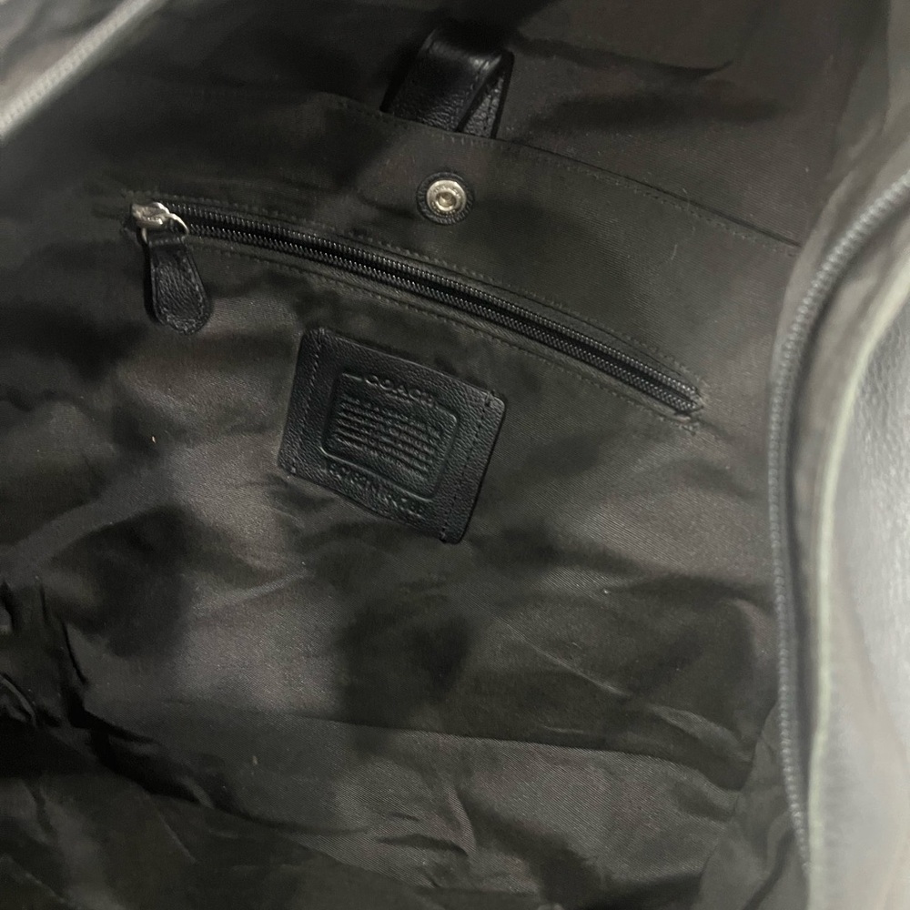 Coach BLACK Charles Leather Backpack Bag F54786 - Picture 13 of 15